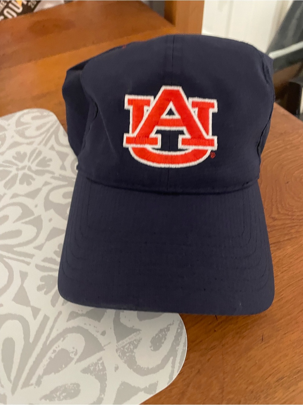 Navy Blue Auburn Under Armour Baseball Hat